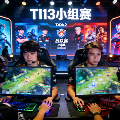 DOTA2国际邀请赛TI13小组赛激烈对战画面